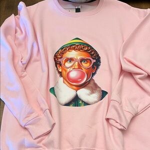 Pink Buddy the Elf Graphic Sweatshirt
